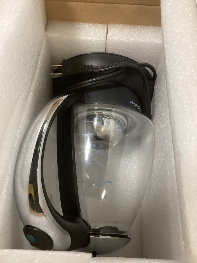 Condition photo showing As Is for Capresso H2O Glass Rapid-Boil Kettle 240.03