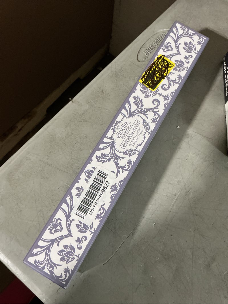 Condition photo showing New/Like New for elodie essentials 6 scented drawer liners non-adhesive paper sheets for home closet shelves, cabinet and dresser drawers - royal damask print - 14 x 19½ inch (english lavender)