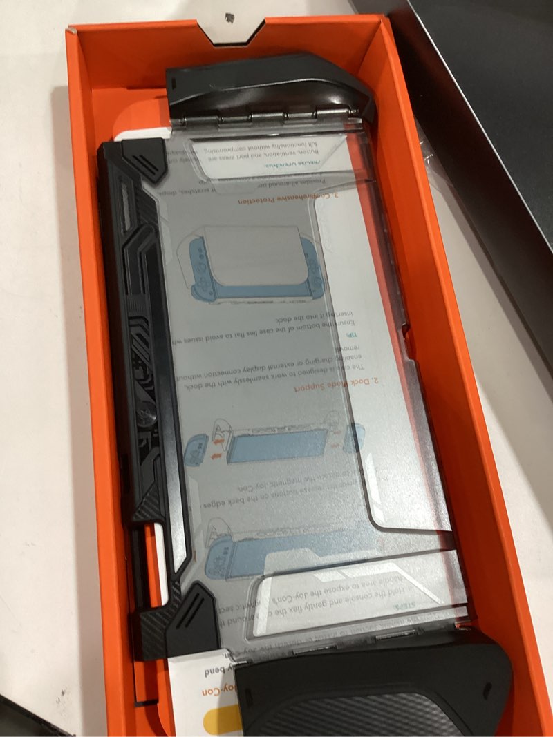 Condition photo showing Good Condition for Mumba Dockable for Nintendo Switch 2 Case [2025 Blade Series] TPU Switch 2 Grip Protective Cover, Ergonomic Accessories for Console with Quick-Release Design for Switch 2 Joy Con Controllers (Black) | 2025, TPU Grip, Protective Cover, Accessories, Black