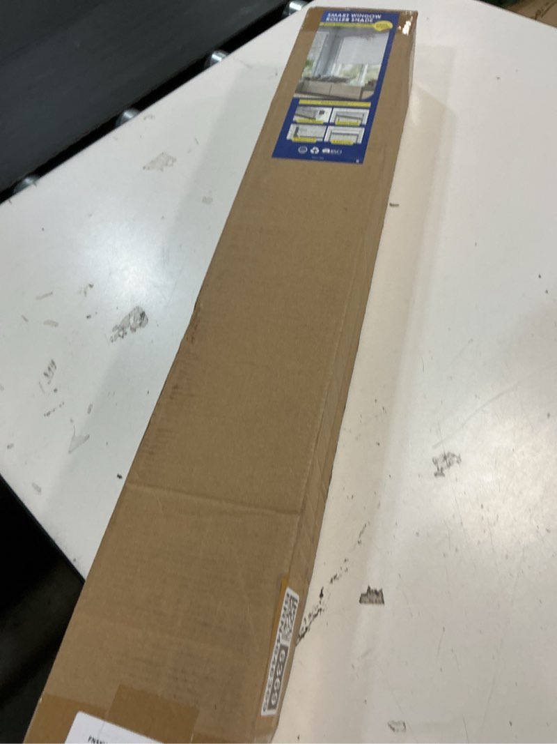 Condition photo showing New/Like New for motorized blinds no drill automatic blinds for windows cordless roller shades electric blinds with remote control smart blinds (white, 22.5 x 72) white 22.5"w x 72"h