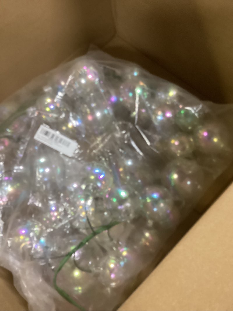 Condition photo showing New/Like New for RAZ Imports Iridescent Ball Garland, 48-inch Length, Plastic, Christmas, Home Décor