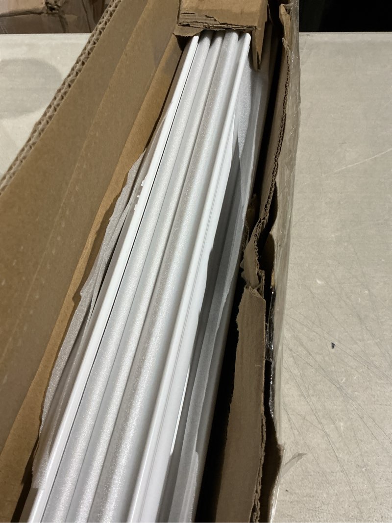 Condition photo showing As Is for ceiling crown molding trim, 10 pack high impact polystyrene decorative ceiling moulding, 47 ft total length (56.7x2.6in,white) jc1040