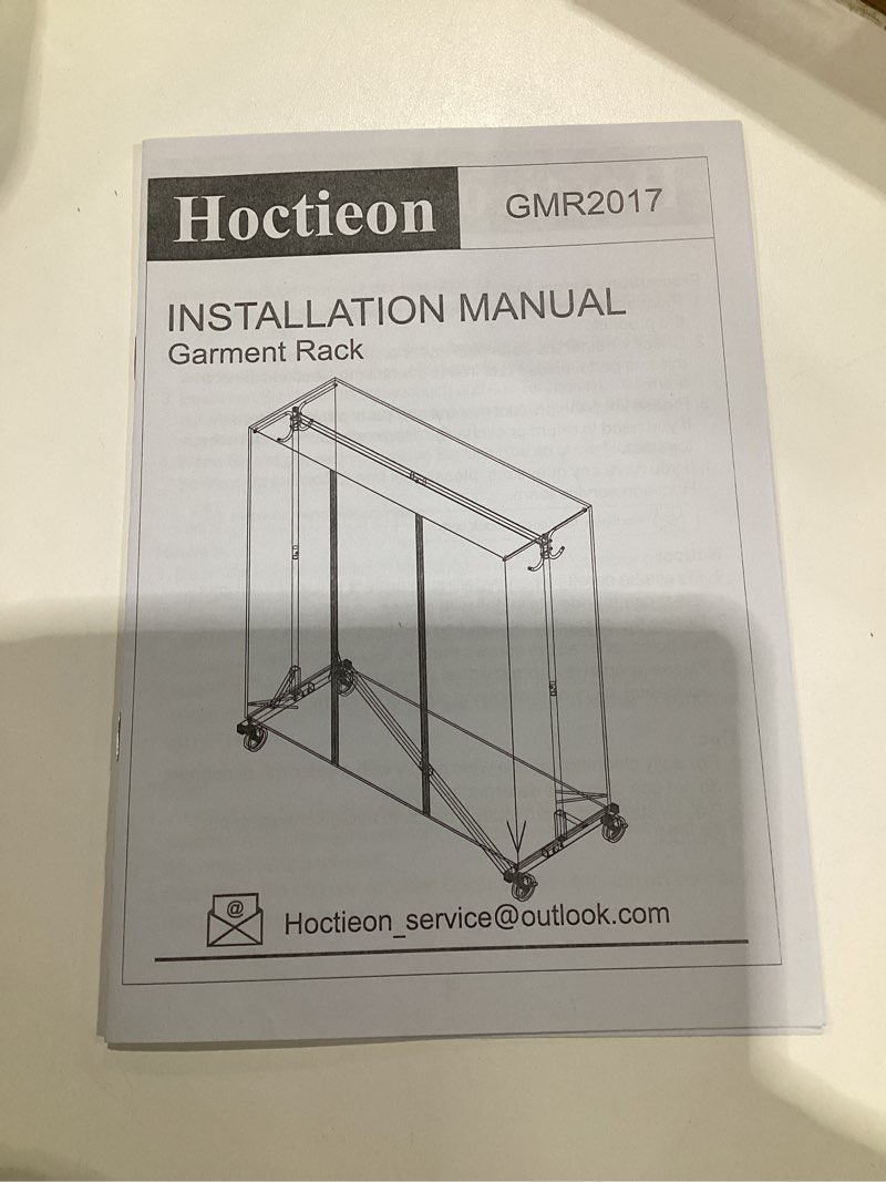 Condition photo showing Good Condition for Hoctieon Z Clothes Rack with Cover, Metal Heavy Duty Clothing Rack, Rolling Garment Rack with Wheels, with Dustproof Cover Waterproof Protector, with 2 Durable Zippers, for Hanging Clothes, Black, SIMILAR TO STOCK PHOTOS