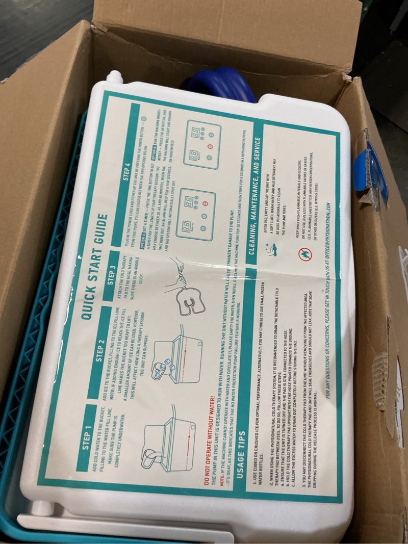 Condition photo showing Good Condition for Cold Therapy System with Large Shoulder Pad â€” for Post-Surgery Care, Rotator Cuff Tears, Swelling, Sprains, Inflammation, and Other Injuries â€” Wearable, Adjustable, Ergonomic â€” Cryotherapy Freeze Kit