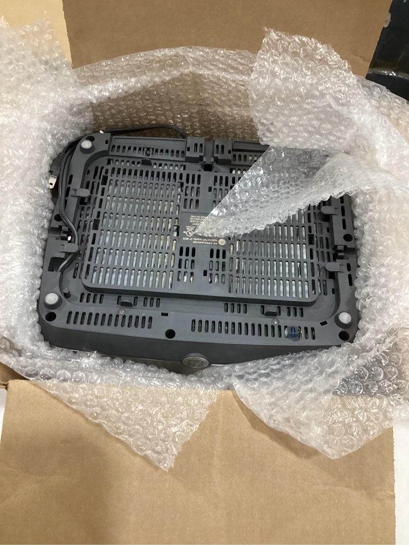 Condition photo showing As Is for ge stainless steel 4 slice toaster | extra wide slots for bagels, breads, waffles & more | 7 shade options | countertop kitchen essentials | 1500 watt 4-slice stainless steel