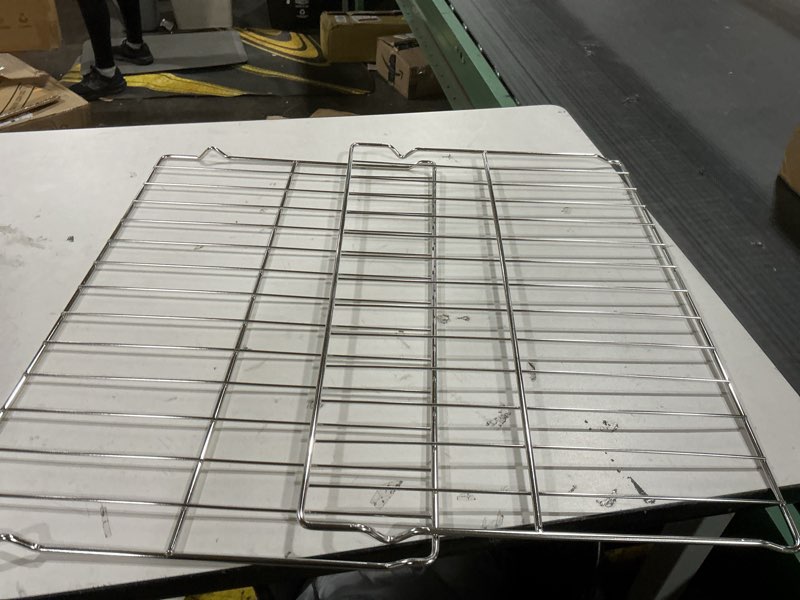 Condition photo showing As Is for MHL63531403 MHL63411403 Oven Rack 24.2 x 16, Compatible with LG Oven LDG4313ST LTE4815ST LTE4815BM LTE4815BD,304 Stainless Steel Oven Wire Rack Perfect for Baking and Roasting, 2 Pack