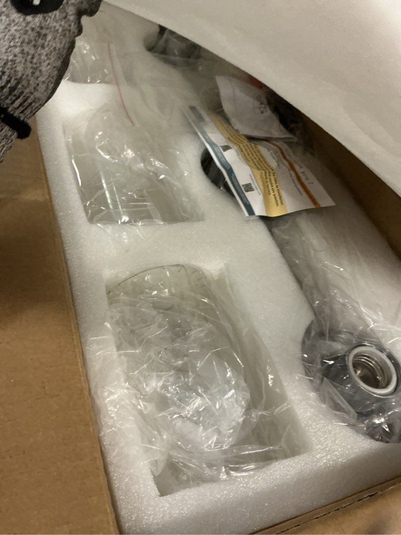 Condition photo showing Good Condition for bathroom lighting fixtures black and chrome bathroom vanity light with cylindrical clear stripes glass lampshade e26 socket base bathroom lighting fixtures over mirror (4 lights) 4 lights chrome