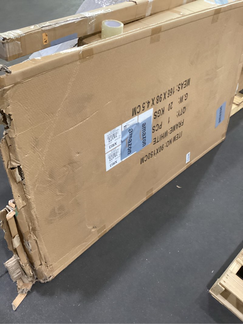 KIZZBY Glass Dry Erase Board - Magnetic Whiteboard, 60"X36" Frameless White Board Clear Glass Boards