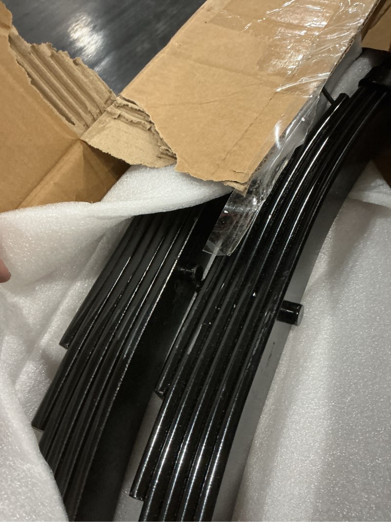 Condition photo showing Good Condition for trailer leaf spring 6 leaf double eye 3500 lbs cap for 7000 lbs axle suspension 25-1/4" length fits for sw6 - set 2