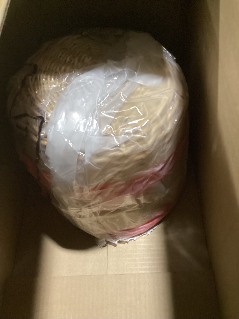 Condition photo showing New/Like New for hushee 3 pack 9.1 inch round offering baskets for church wicker offering basket with removable liner rattan bowls wicker woven bread container for church receiving gift(red liner)