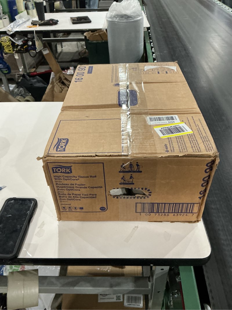 Condition photo showing New/Like New for Tork OptiCore® Mid-size Toilet Paper Roll White T10, Universal, 2-ply, 12 x 2000 sheets, 160090