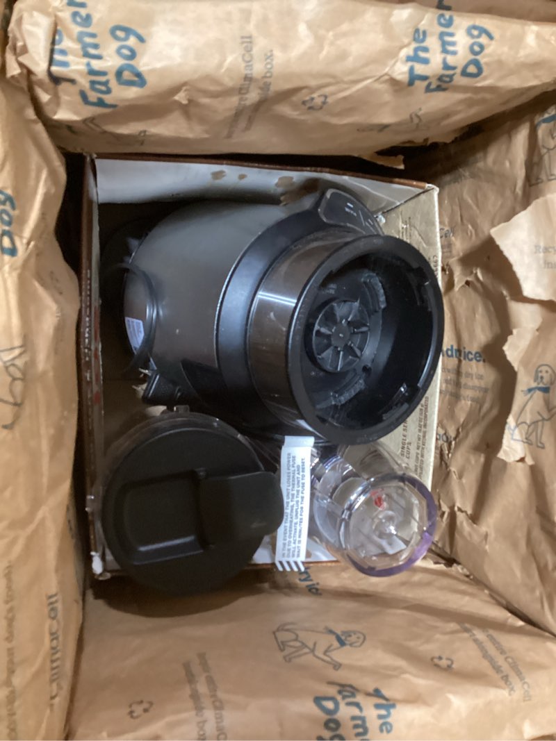Condition photo showing As Is for Ninja | Blender | Nutri Pro | Single Serve | For Smoothies, Salsa, Shakes and Frozen Drinks | Includes 2 Smoothie Cups & Lids | Crushes Ice, Fruit & Veggies |Silver | BN401 Auto Blend