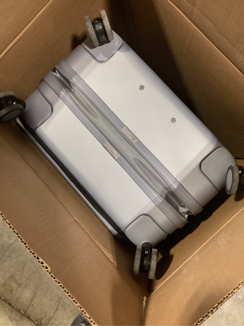 Condition photo showing Good Condition for Hanke Hardside Expandable Checked Luggage, 24 Inch Top Opening Trunk Luggages with Spinner Wheels, All-PC Hard Shell Suitcase, Lightweight TSA Checked-Medium(Grey, 83L) Expandable 24 Inch Grey