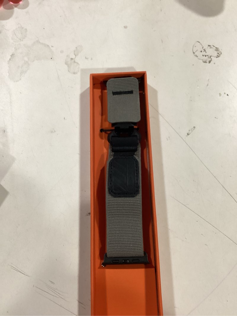 Condition photo showing Good Condition for Bandletic Compatible with Apple Watch Band Men, Wide Stretchy Nylon Sport Loop with Magnetic Fidlock V-Buckle for iWatch 49mm(Ultra 3/2/1),46mm(11/10),45mm(9/8/7),44mm(SE3/SE2/SE/6/5/4),42mm(3/2/1) Dark Gray M(6.5"-7.1") 49/46/45/44/42mm(3/2/1)