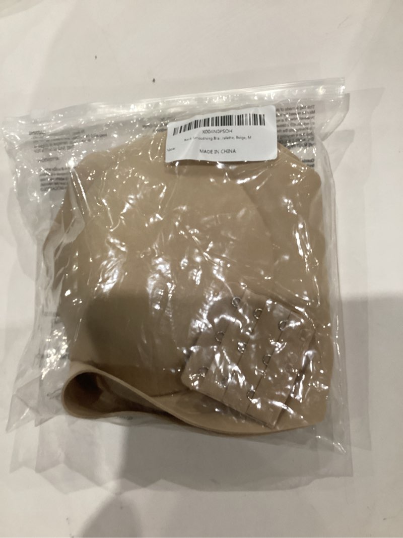 Condition photo showing New/Like New for Jelly Bras for Women Full Coverage Plus Size Tshirt Bra Back Fat Smoothing Wireless Brasieres, Beige, M