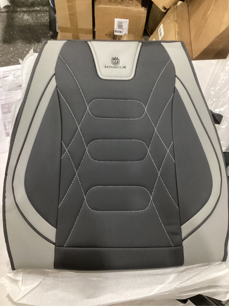 Condition photo showing As Is for norcue luxury pu leather car seat cover 