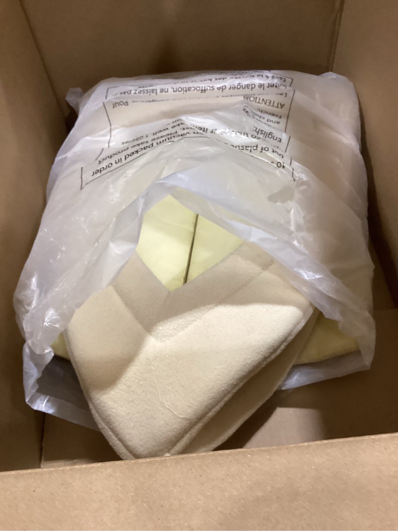 Condition photo showing As Is for Cat House - Indoor Bed with Removable Foam Cushion - Pet Tent for Puppies, Rabbits, Guinea Pigs, Hedgehogs, and Other Small Animals by PETMAKER Tan