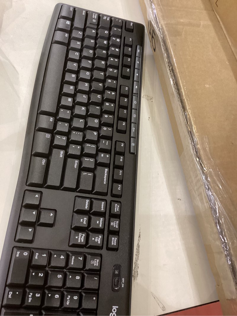 Condition photo showing As Is for Logitech keyboard