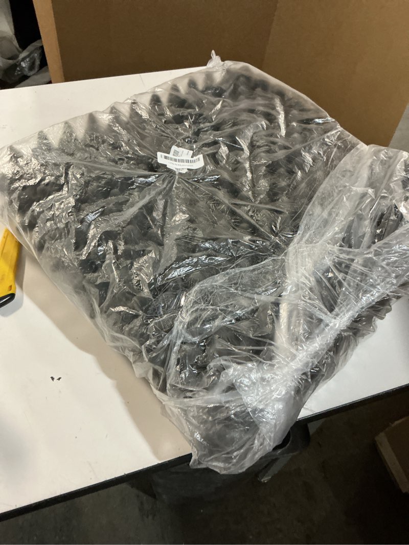 Condition photo showing As Is for Geiserailie 1 Pcs 32 x 18 x 3 Inches Egg Foam Pad Wheelchair Seat Cushion Backrest to Relieve Back Egg Foam Cushions Wheelchair Accessories for Office Chairs Wheelchairs Recliner Back Chair (Black) 1 Black