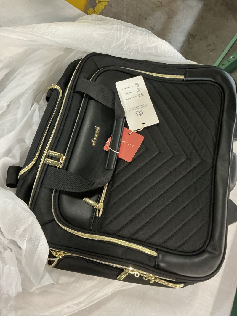 Condition photo showing Good Condition for lovevook rolling laptop bag women, 17.3 inch laptop briefcase with wheels for work travel business, underseat carry on luggage case,black