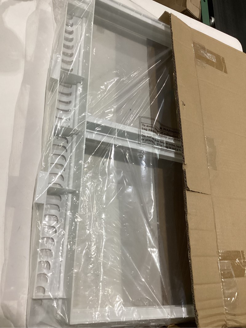 Condition photo showing Good Condition for upgraded 240364787 refrigerator crisper drawer cover frame & 240350608 crisper glass replacement fit for frigidaire, ken-more, elec-trolux crisper pan cover fftr1814twb, lftr1832tf0, 253.78893016