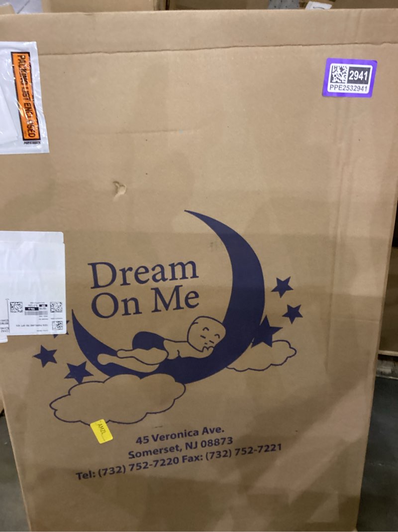 Condition photo showing New/Like New for Dream On Me Sunset 3” Extra Firm Mini/Portable Crib Mattress, Fiber Core, Greenguard Gold & JPMA Certified, Fits Mini & Portable Cribs, Waterproof Vinyl Cover, 10-Year Limited Warranty White