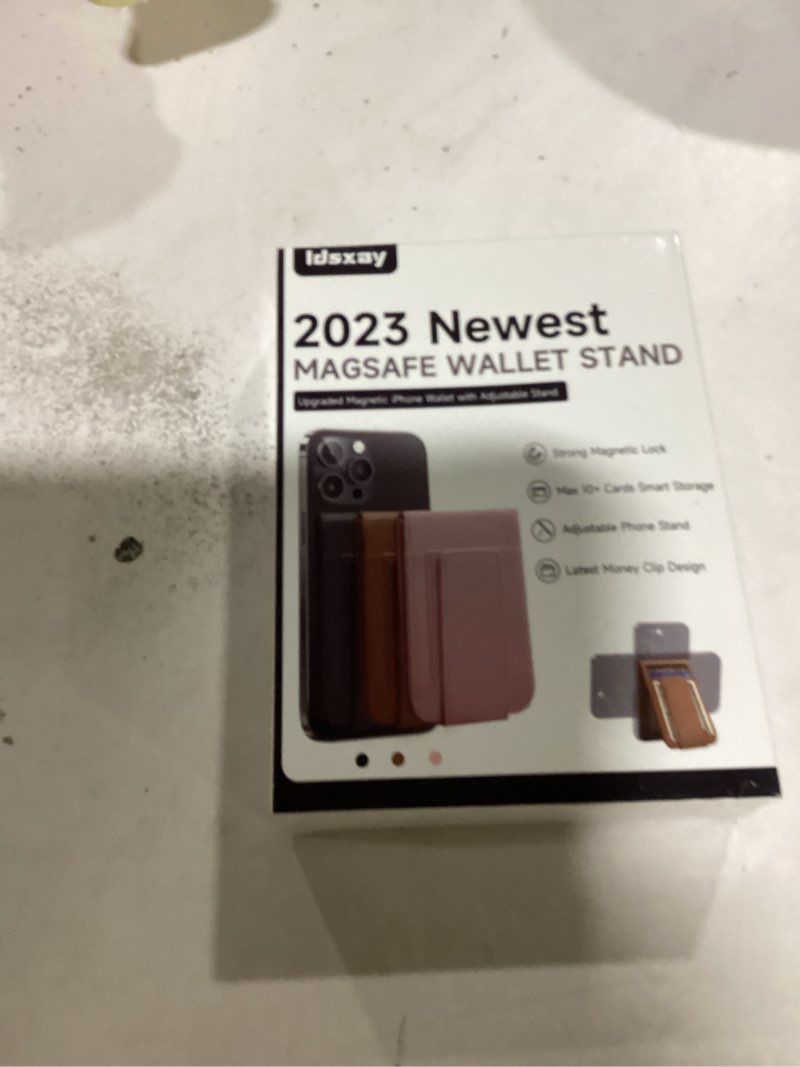 ldsxay for magsafe wallet, magnetic phone wallet with adjustable stand & money clip for iphone 17/16