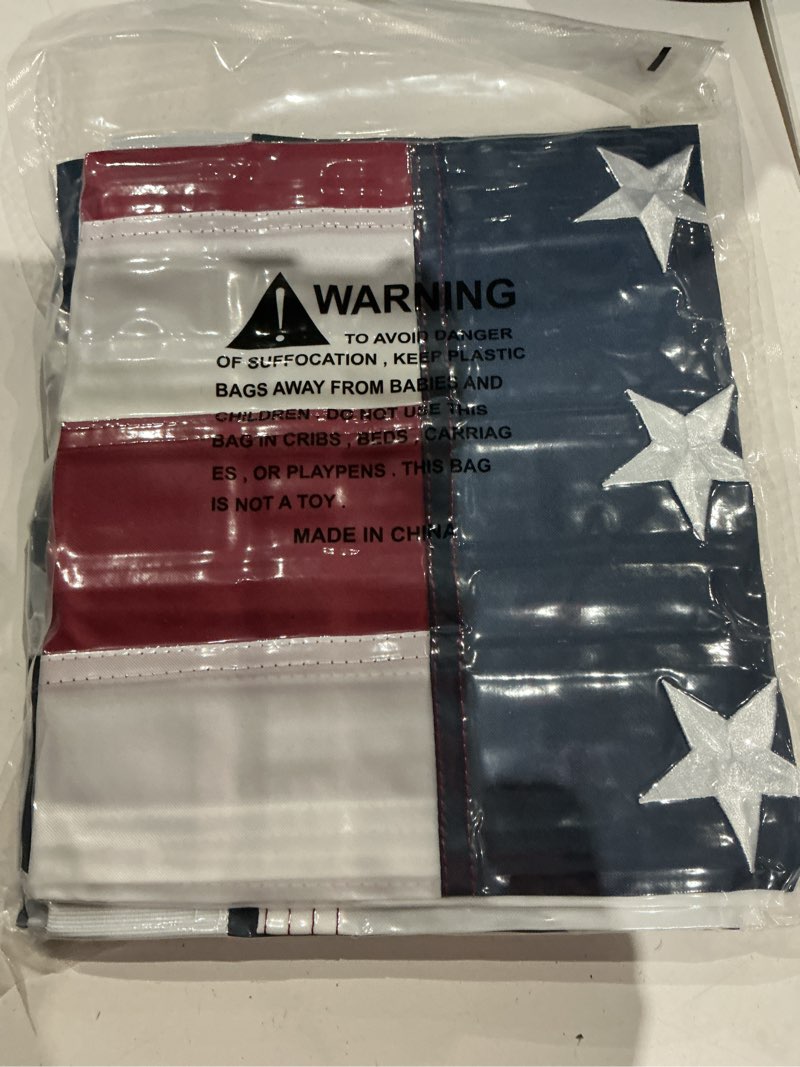 Condition photo showing Good Condition for american flag for outside 3x5, anti-tear in strong winds us flag, durable heavy duty polyester american flags, waterproof and fade resistant usa flag for outdoor