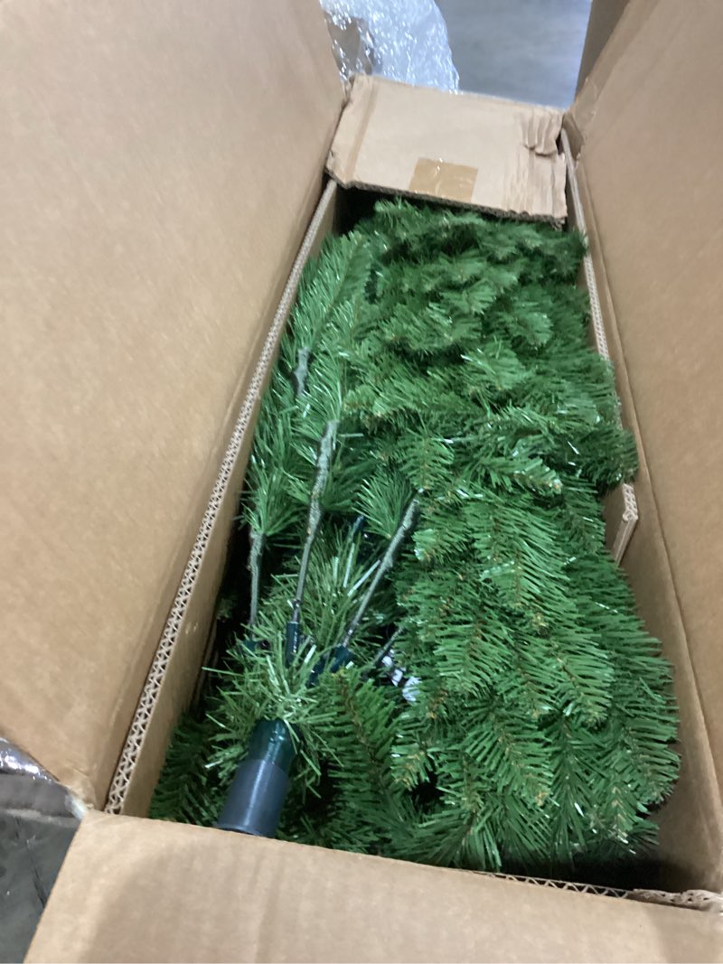 Condition photo showing Good Condition for National Tree Company Artificial Slim Christmas Tree, Green, Kingswood Fir, Includes Stand, 7 Feet