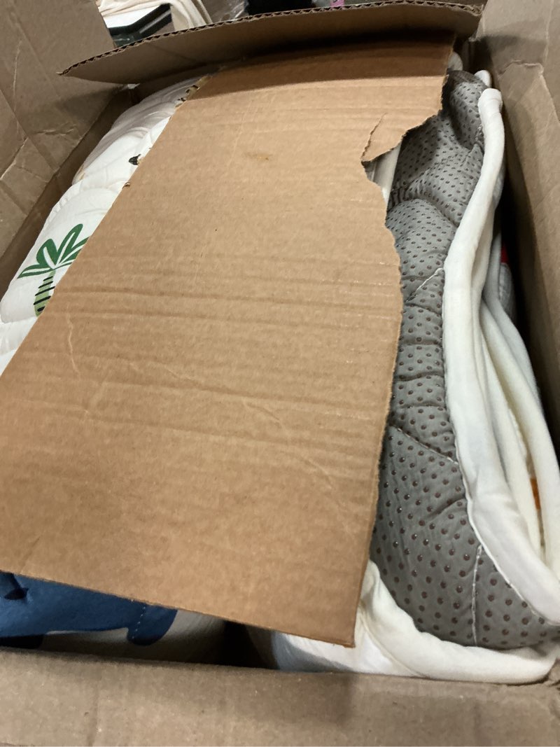 Condition photo showing As Is for odorless premium foam baby play mat 79" x 71", soft microfiber fabric crawling mat for floor- comfortable and hypoallergenic, non-slip cushioned floor playpen mat for infants,babies,toddlers a- fun dinosaur 79" x 71"
