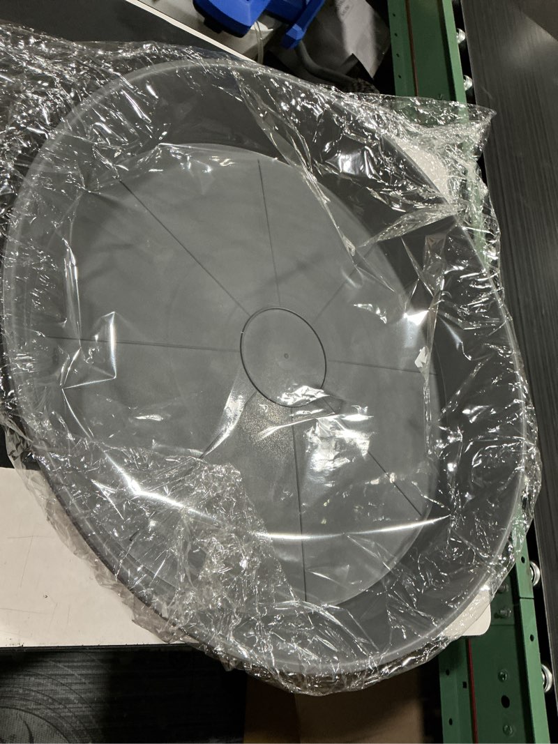 Condition photo showing New/Like New for 25 inch extra large plant saucers, extra-deep 4.25 in black drip trays for flower pot, heavy duty drainage tray indoors no holes, 2 pack plastic planter plate water catcher for pots base 20 21 22 in