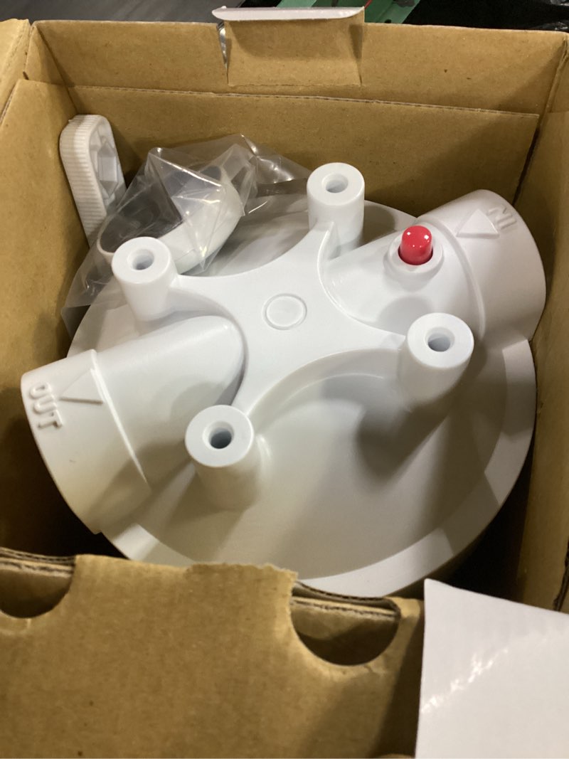 Condition photo showing Good Condition for whirlpool 10" x 4.5" large capacity whole house water filter housing whkf-dwhbb, 1" port, home water pre-filtration for well and city water, nsf certified reduces sediment, sand, soil, silt, and rust whkf-dwhbb-timer