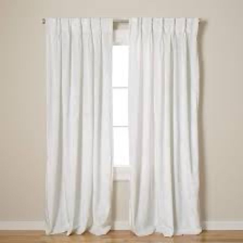 town & country luxe velour solid heavyweight indoor curtains, light filtering opacity, triple pinch 