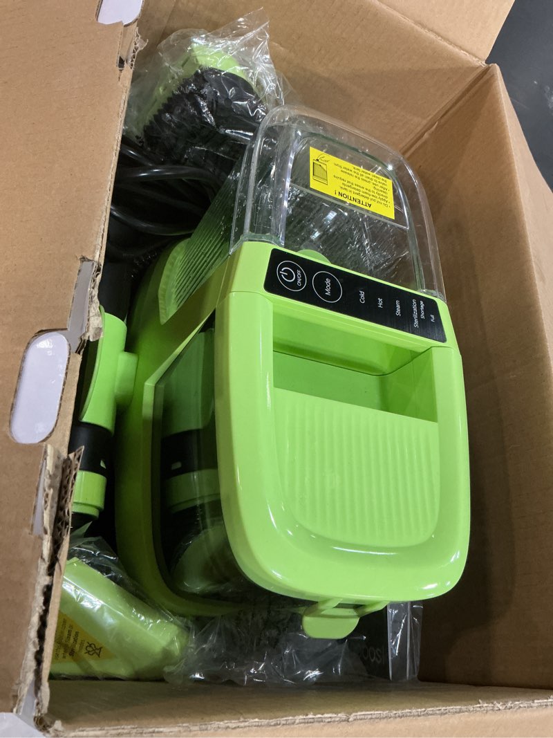 Condition photo showing Good Condition for AAOBOSI Portable Carpet Cleaner Machine, 17Kpa Upholstery Steam Cleaner with Smart Voice Prompting, Self-cleaning, 4 Tools for Pets, Car, Couch and Stairs- C688, Green