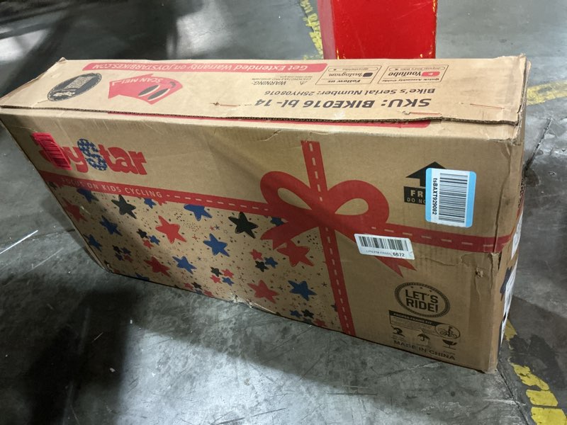 Condition photo showing New/Like New for JOYSTAR Kids Bike for Ages 2-12 Years Old Boys Girls, 12-20 Inch BMX Style Kid's Bikes with Training Wheels, Children Bicycle for Kids and Toddler, Multiple Colors Blue 14 Inch With Training Wheels