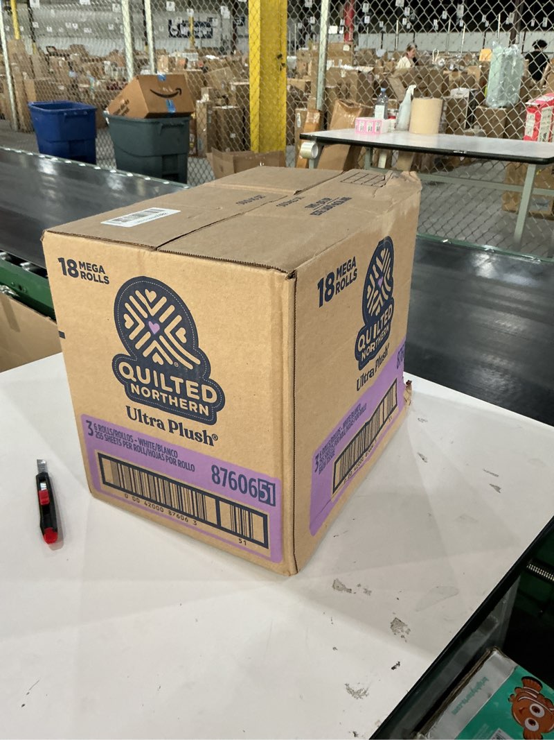 Condition photo showing New/Like New for Quilted Northern Ultra Plush Toilet Paper, 18 Mega Rolls = 72 Regular Rolls, 3X Thicker*, 3 Ply Soft Toilet Tissue