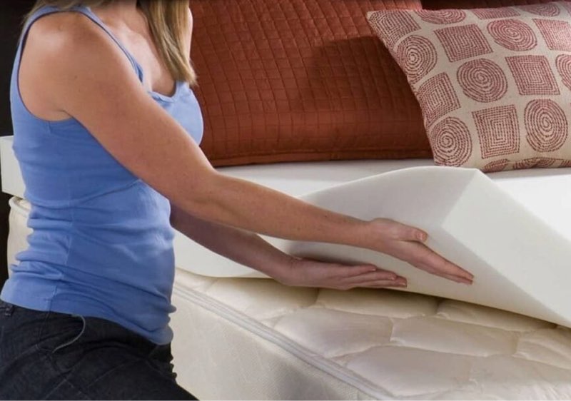 Red nomad Full 2” Mattress Topper white JG-V250-FL2