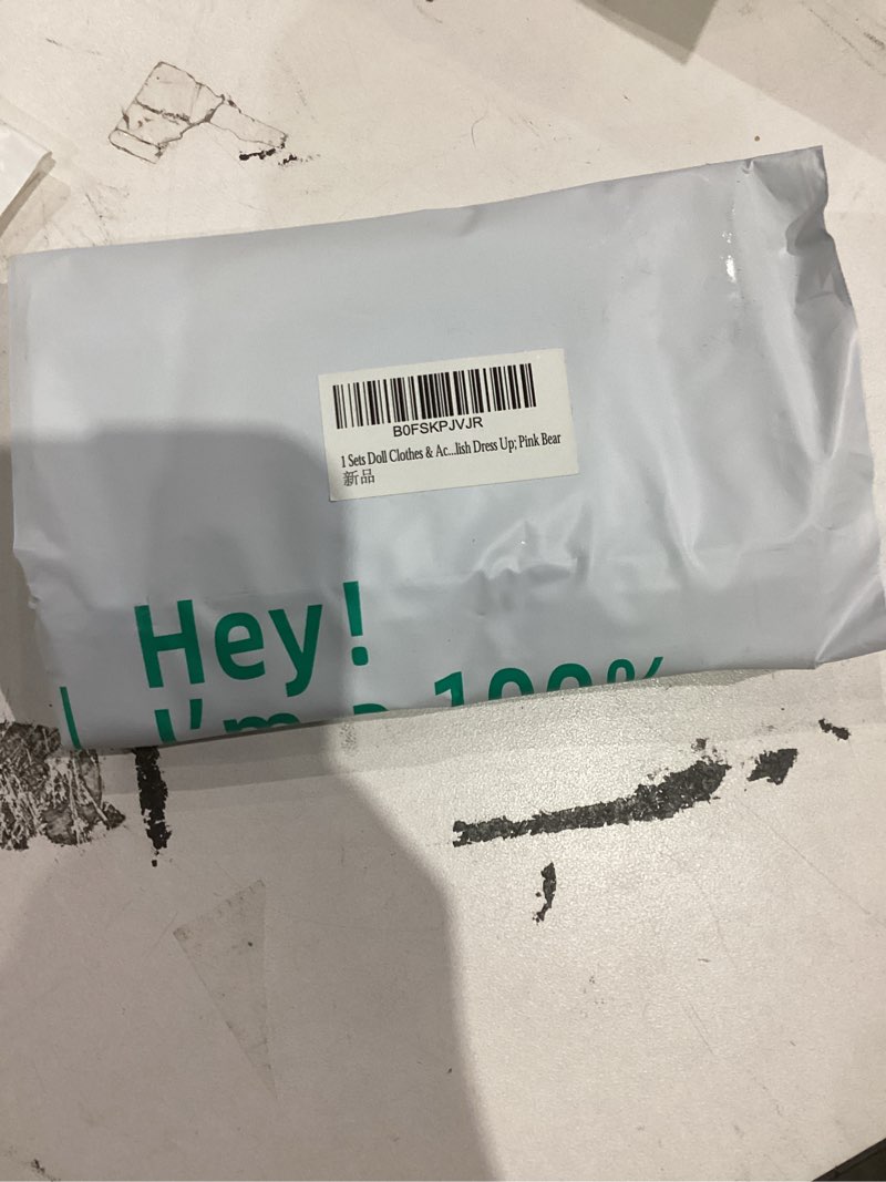 Condition photo showing New/Like New for 1 Sets Doll Clothes & Accessories for 17cm Dolls (NO Doll),Include:1 Clothes?1 Glasses?1Camera?1 Shoes; Soft & Stylish Costume Accessories Suit Cute Stylish Dress Up; Pink Bear Pink Bear (1 Sets)