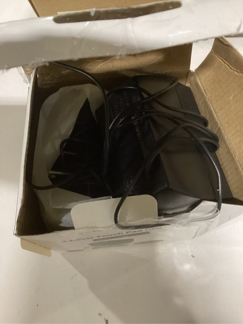 Condition photo showing New/Like New for DEWENWILS 2 Pack Touch Dimmer Switch, Touch Pad Control with 3 Levels of Dimming, Dimmable LED/CFL Lights, and Incandescent Bulbs, Extension Cord, ETL Listed, Black Black 2 Pack