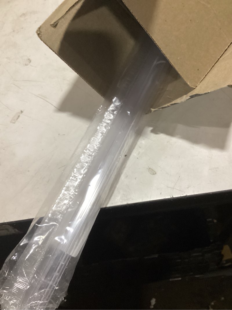 Condition photo showing As Is for 2-pack butecare frameless shower door bottom seal with long sweep for glass doors – stop shower leaks and create a water barrier (5/16” x 36”) ex sweep -5/16''