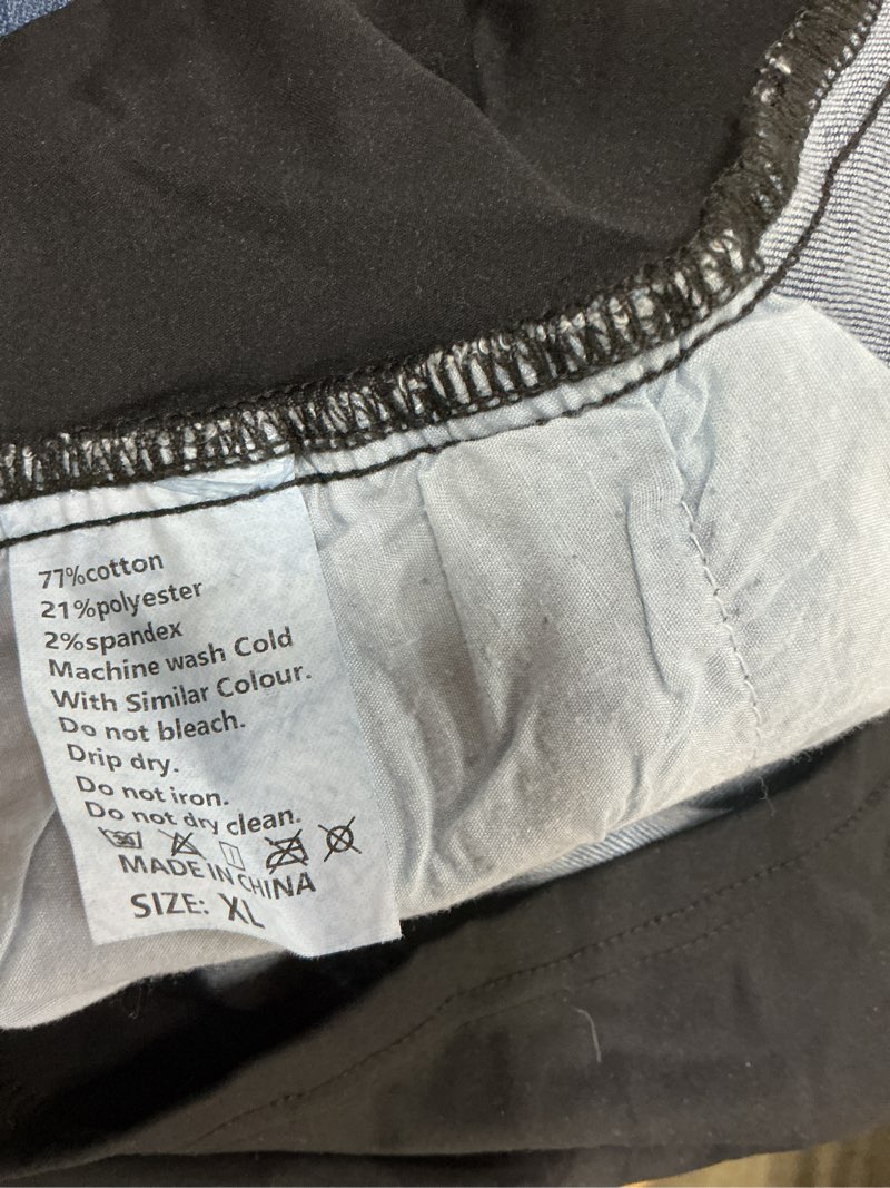 Condition photo showing Good Condition for Foucome Women's Maternity Jeans Stretchy High Waist Pregnancy Boyfriend Denim Pants Dark Blue X-Large