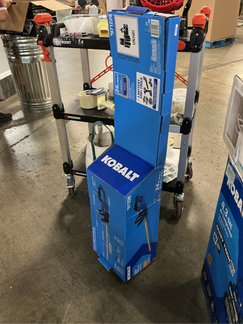 Condition photo showing Good Condition for kobalt 24-volt max 24-in dual cordless electric hedge trimmer (1-battery included)