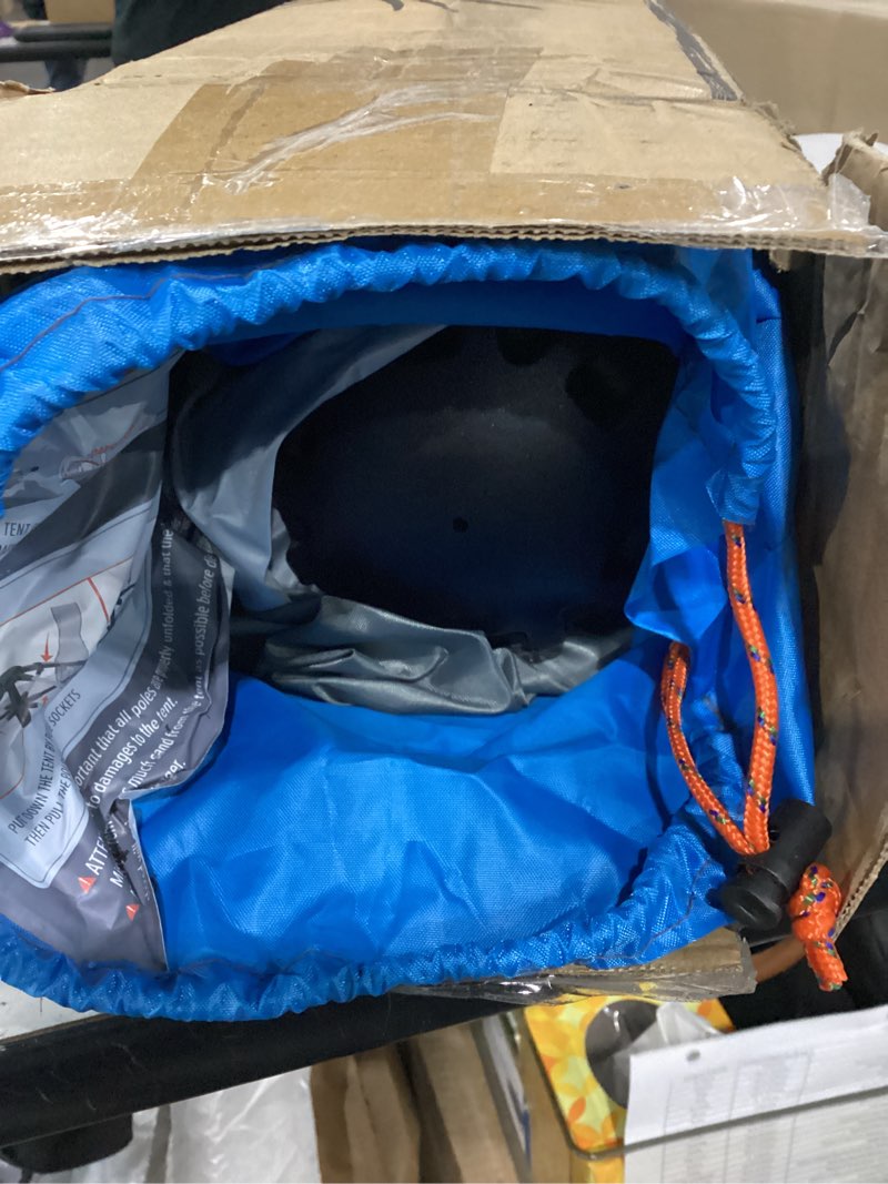 Condition photo showing New/Like New for outdoormaster beach tent with blackout shelter technology, portable beach shade sun shelter canopy for 4-6 person with upf 50+ uv protection, easy setup pop up tent family size ocracoke coast