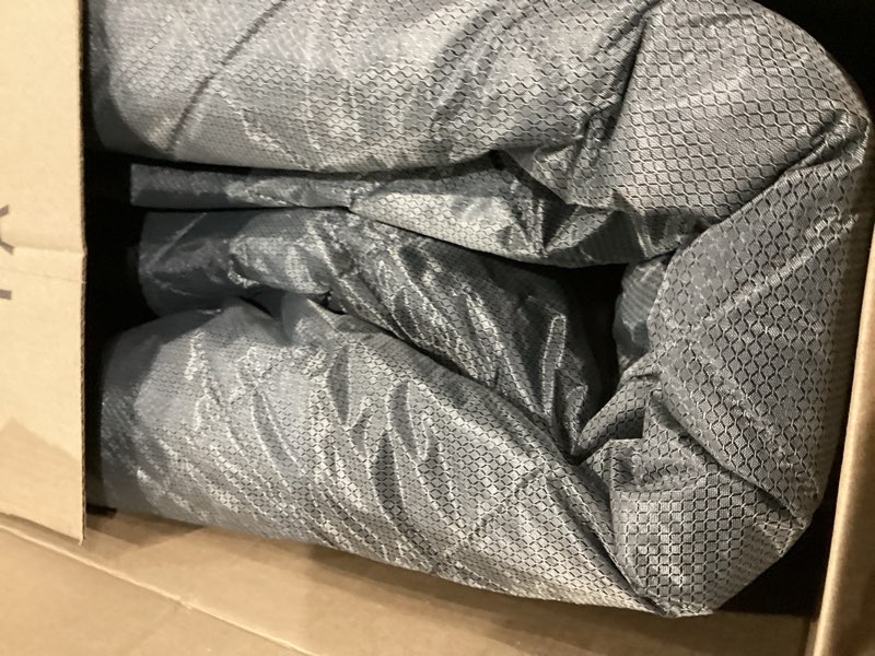 Condition photo showing As Is for Garage Door Insulation Curtain for Winter 1 car 8 x 7 ft Magnetic Insulated Thermal Garage Screen Door Waterproof Thicken Cotton Cover Blanket Gray 100"W x 86"L (Pack of 1) Grey