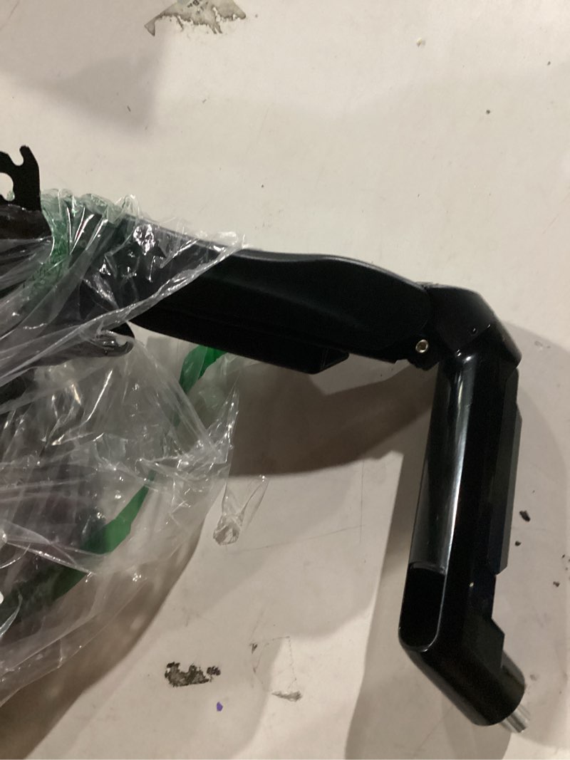 Condition photo showing Good Condition for HUANUO Dual Monitor Stand, Fully Adjustable Gaming Monitor Desk Mount for 13–32? Computer Screens, Full Motion VESA 75x75/100x100 with C-Clamp & Grommet Base, Each Arm Holds 4.4 to 19.8 lbs Black 13-32 Inch