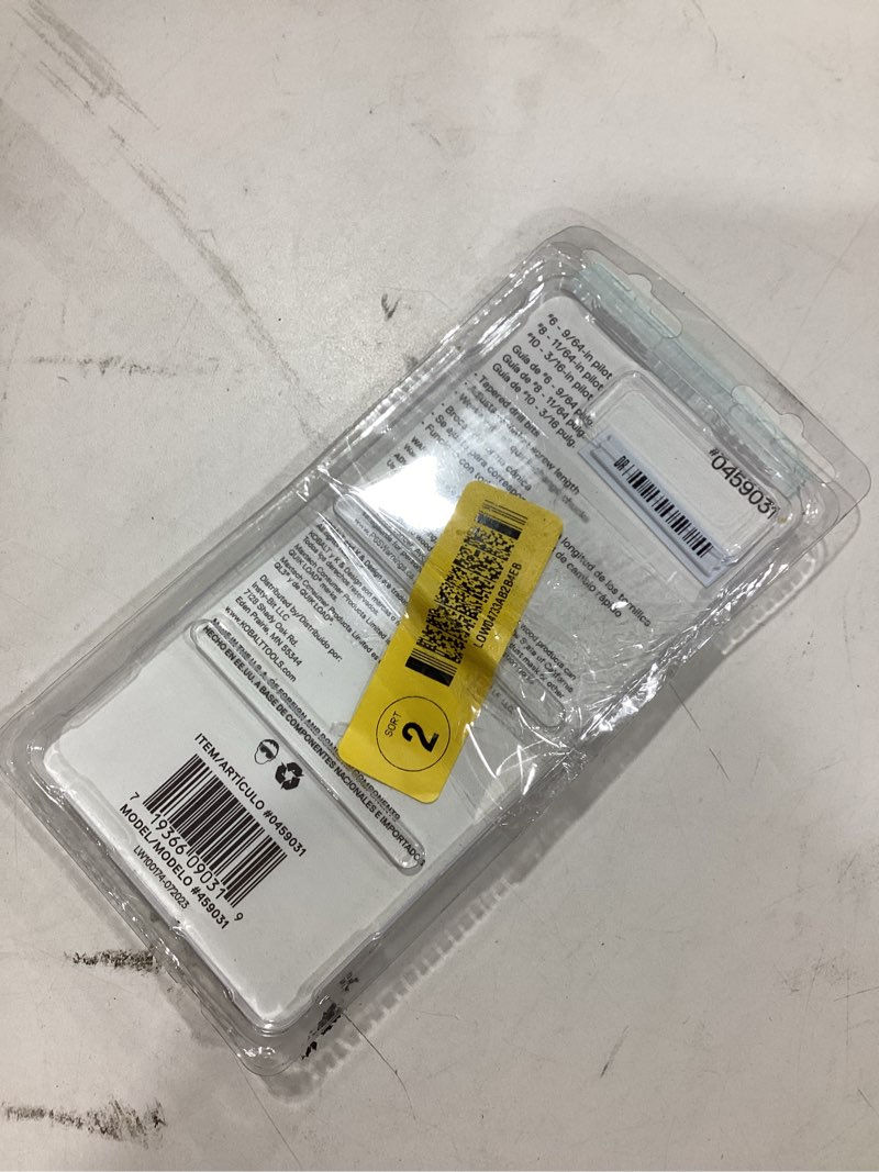 Condition photo showing As Is for kobalt 3-piece high-speed steel twist drill bit set