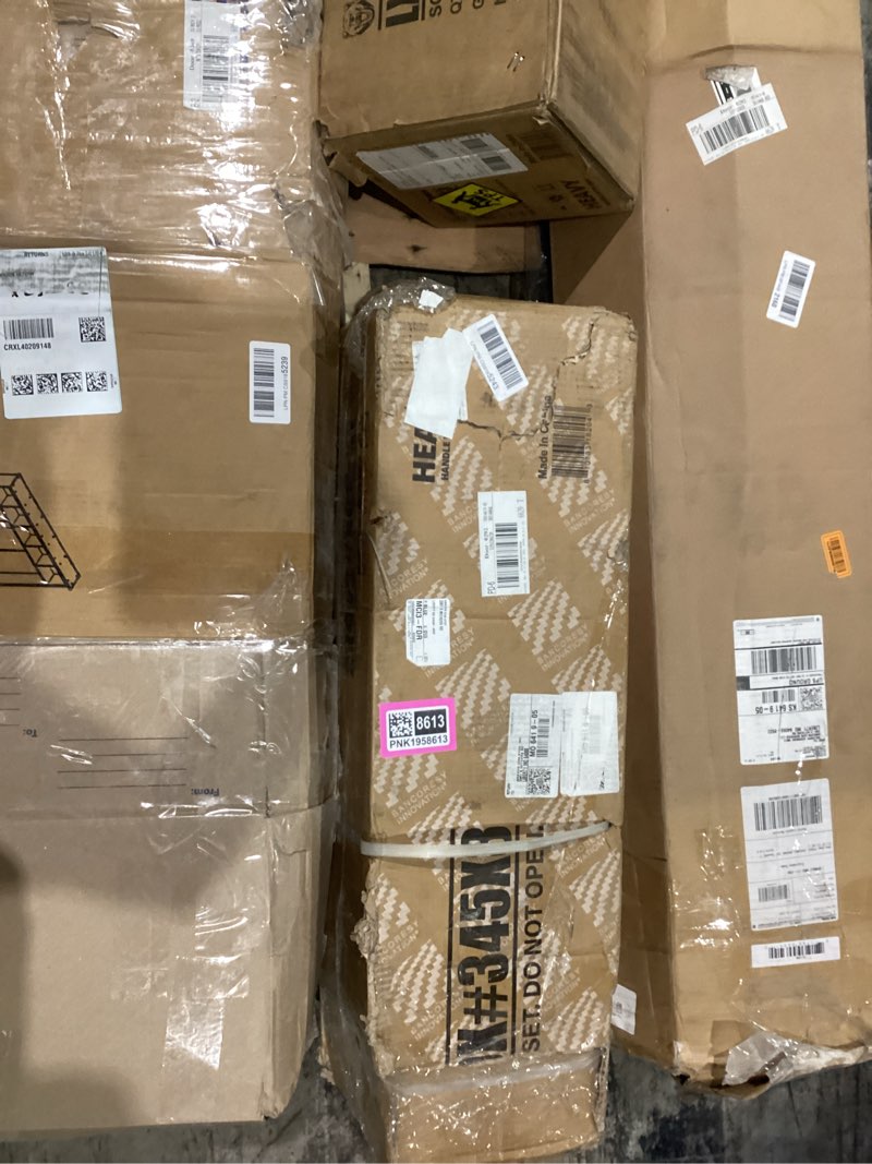 fitvids multifunctional home gym system workout station with leg extension and preacher curl, 122.5lb weight stack, multiple options, multiple packages black/red part only: box #3/4/5