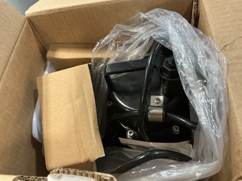 Condition photo showing As Is for utilitech 1/3-hp 40-gpm aluminum submersible sump pump