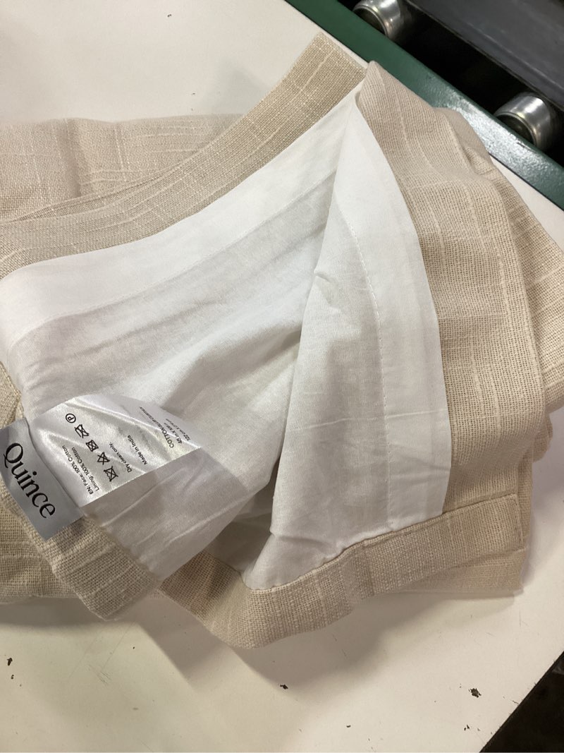 Condition photo showing Good Condition for cotton slub curtain - single panel size: 48x108