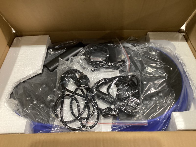 Condition photo showing New/Like New for Vibration Plate Exercise Machine, Vibrating Fitness Platform for Lymphatic Drainage, Full Body Shaker Workout Equipment, Bluetooth Power Shaping Vibrate Plate, Board Sport for Home Exercise Gym, Blue